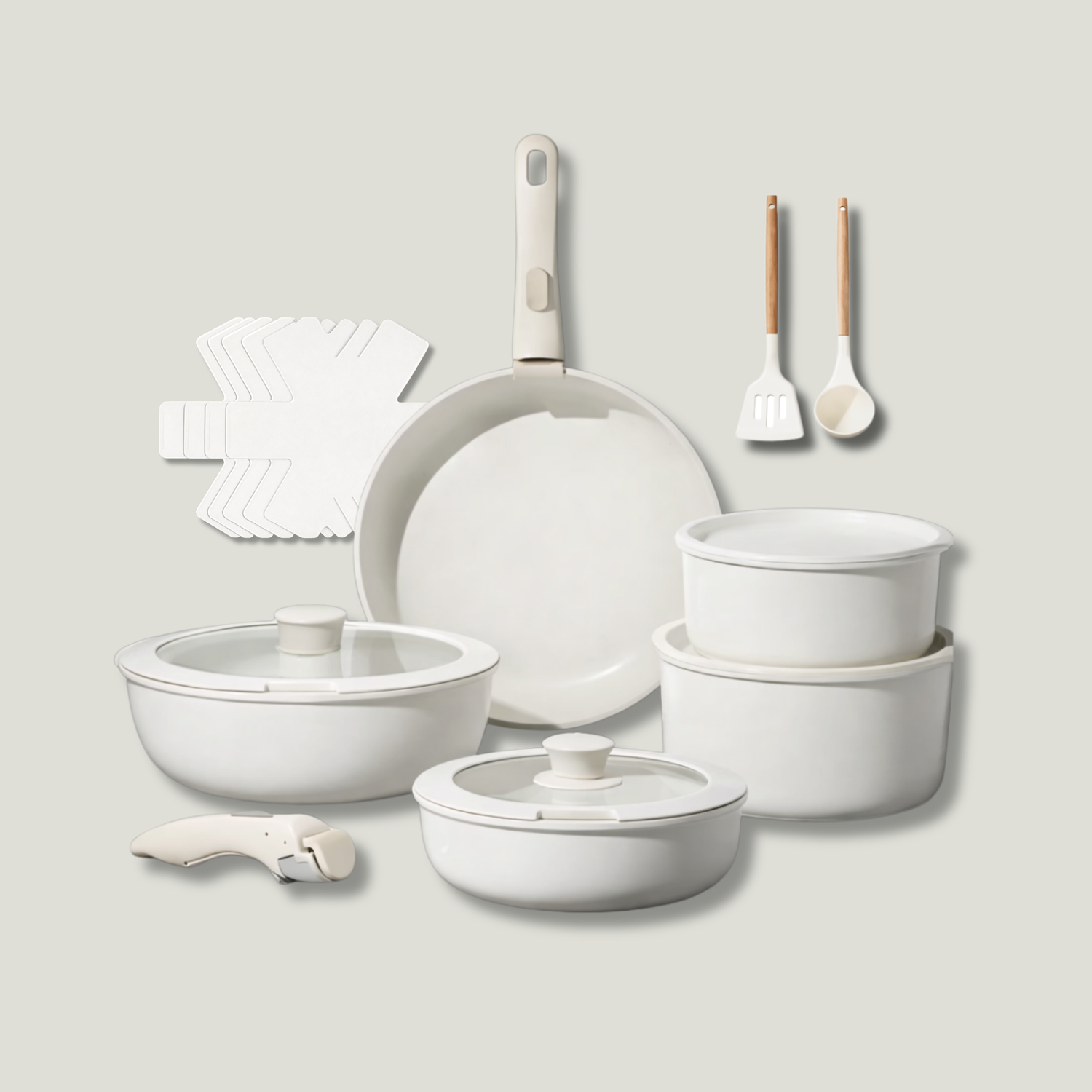 Modern Cookware Sets With Stackable Smart Design