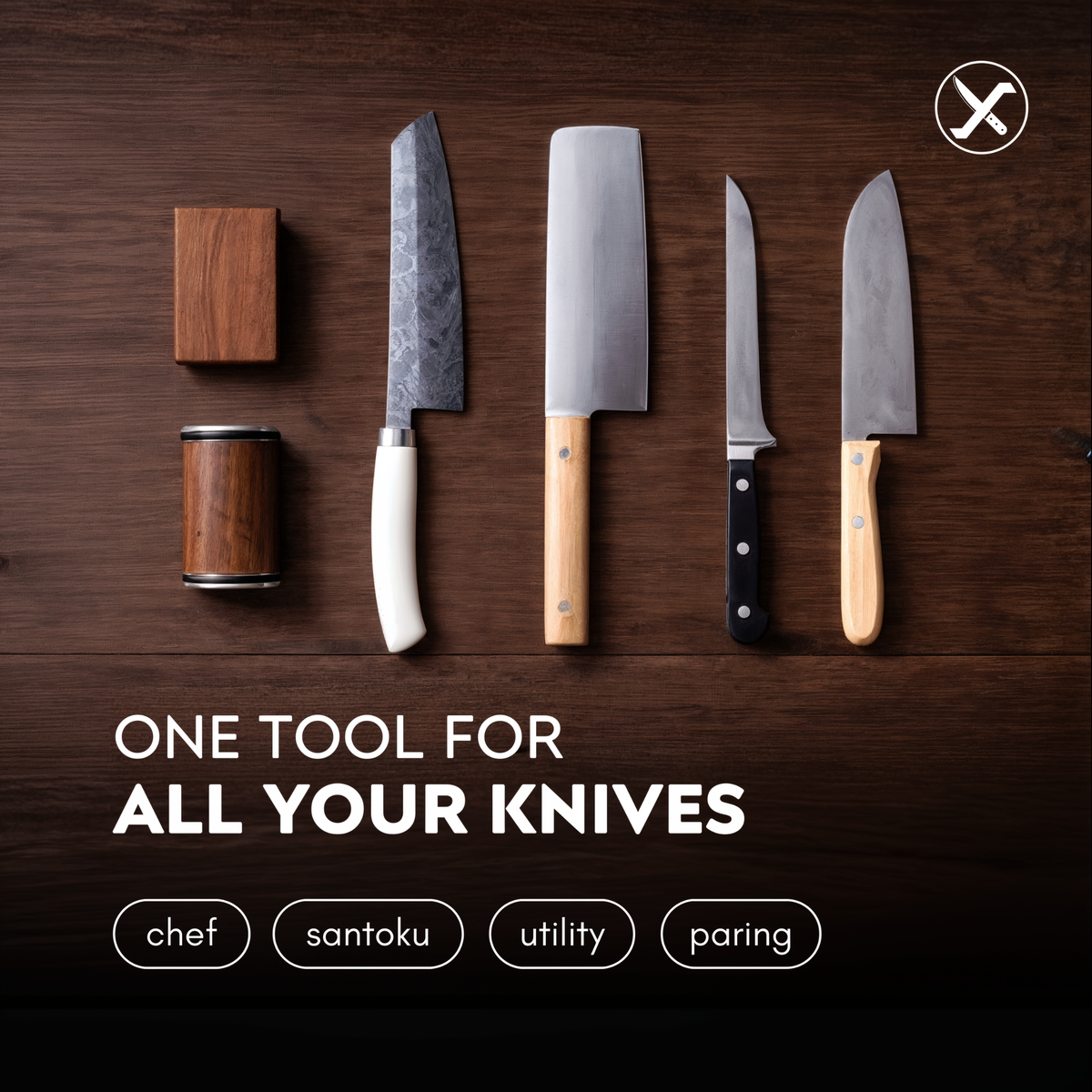 Diamond Knife Sharpener for Home Kitchen SharpenX