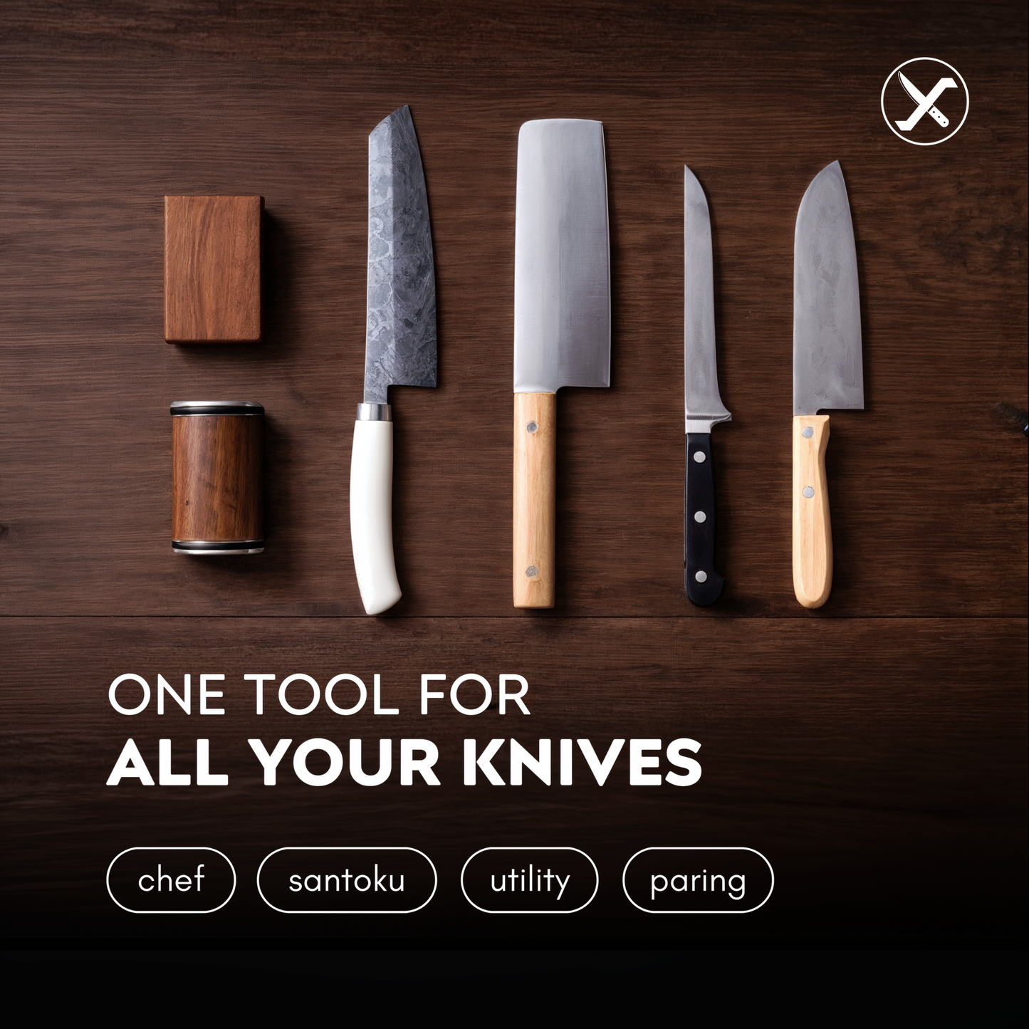 Diamond Knife Sharpener for Home Kitchen SharpenX