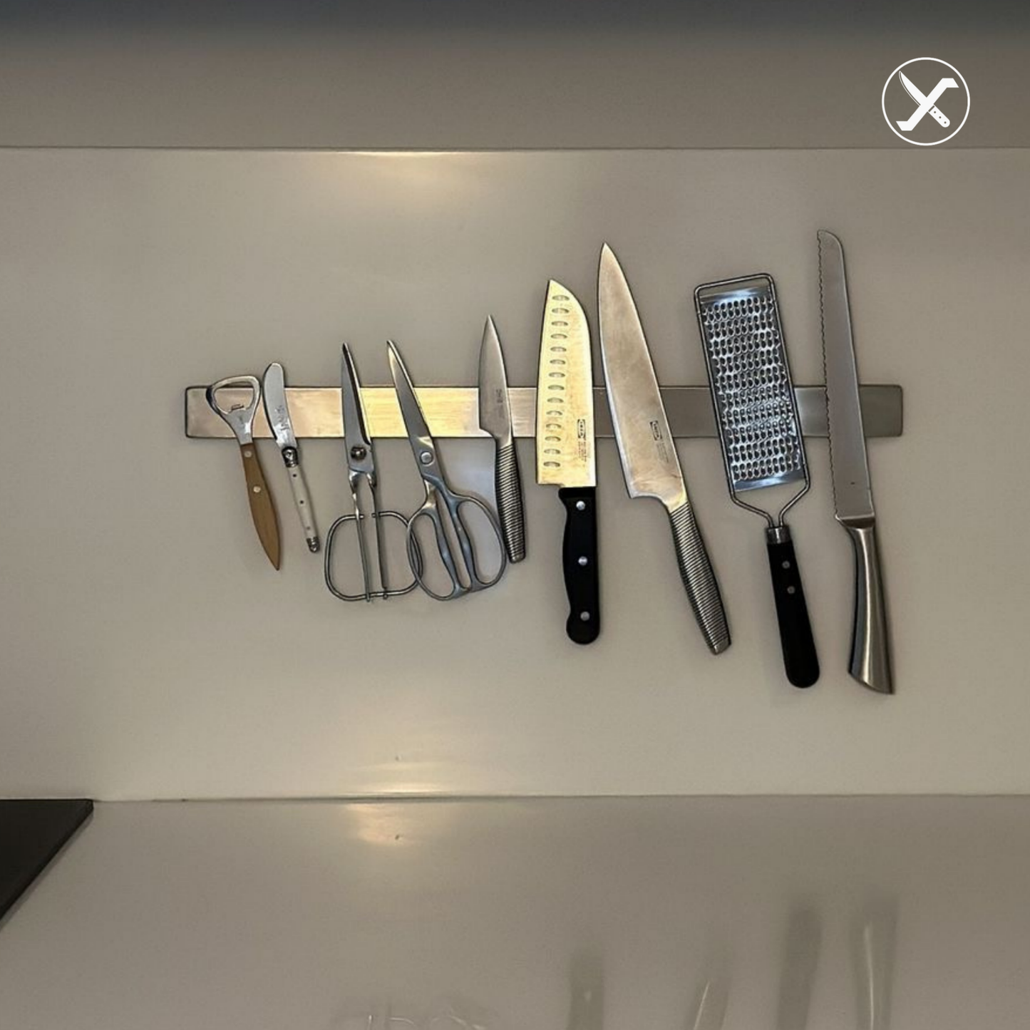 Stainless Steel Wall Mount Strip Magnetic Knife Holder SharpenX