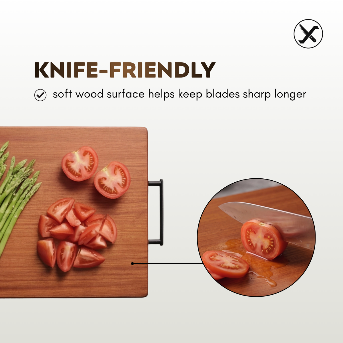 Wood Cutting Board for Everyday Kitchen Use SharpenX