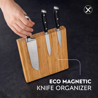 Eco Magnetic Knife Organizer for Kitchen Storage SharpenX