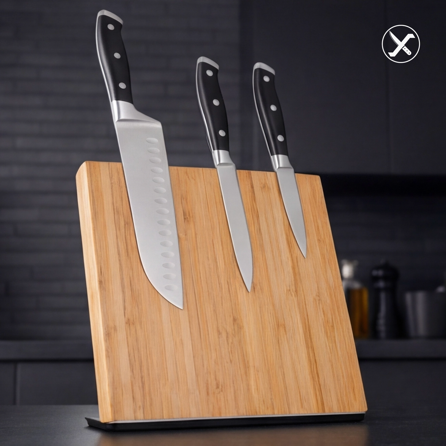 Eco Magnetic Knife Organizer for Kitchen Storage SharpenX