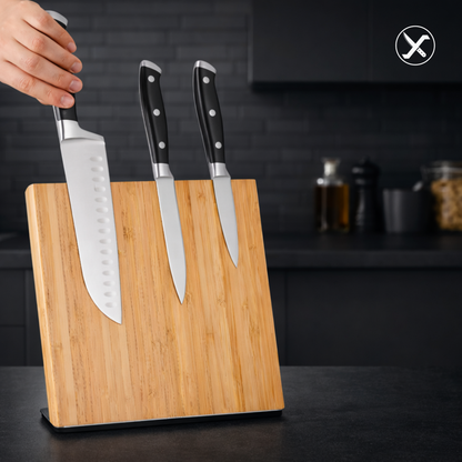 Eco Magnetic Knife Organizer for Kitchen Storage SharpenX