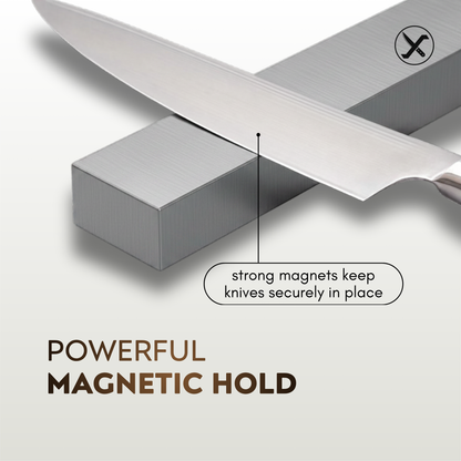 Stainless Steel Wall Mount Strip Magnetic Knife Holder SharpenX