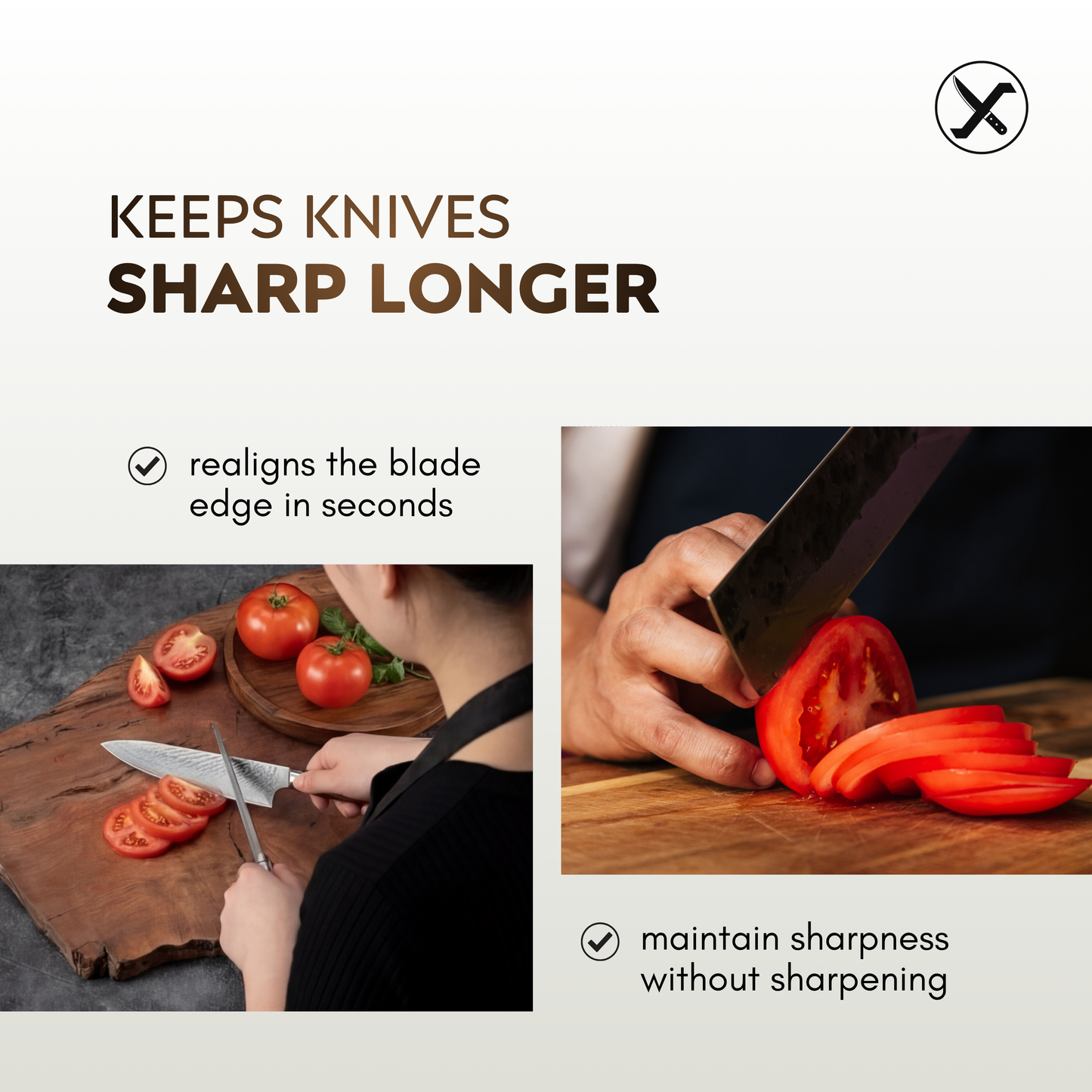 Knife Honing Rod for Kitchen – Maintain Sharp Blades SharpenX