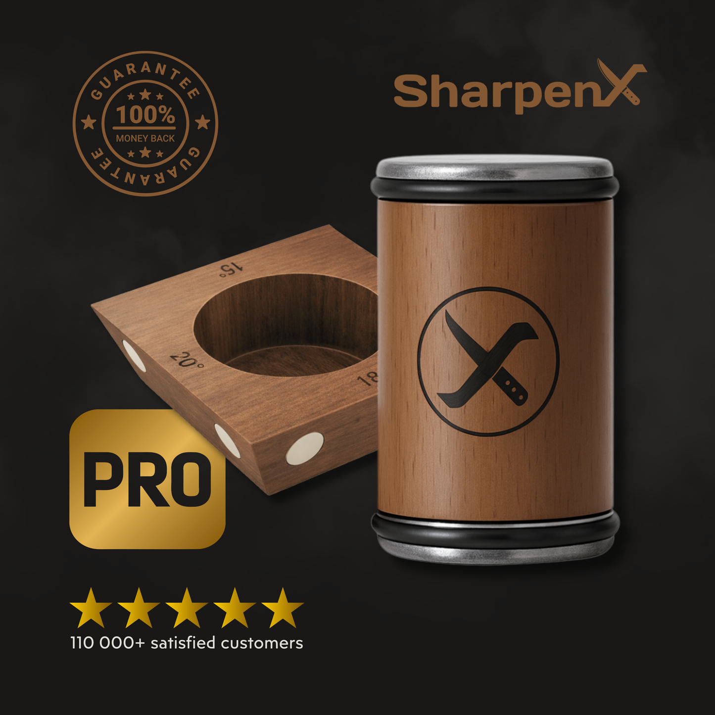 SharpenX Pro™ - Rolling Knife Sharpener